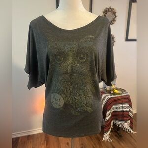 Sevenly Real Love Owl Top (fit is more Medium)